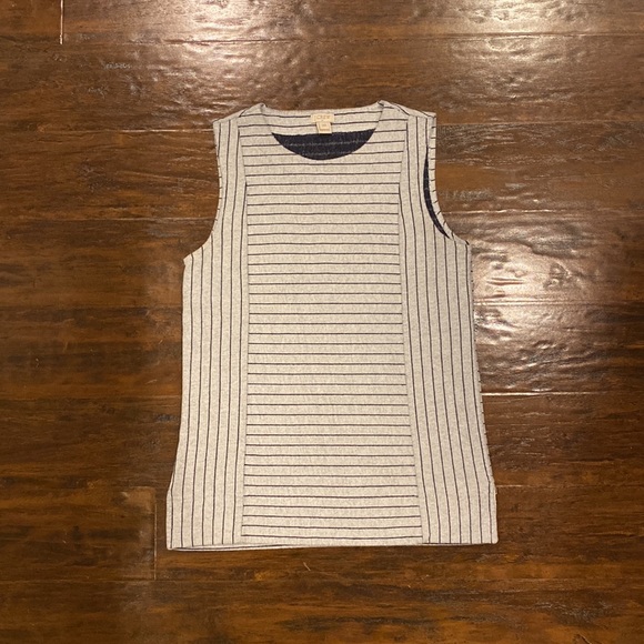 J. Crew Navy White Knit Tank Size Women’s XXS - Picture 2 of 13